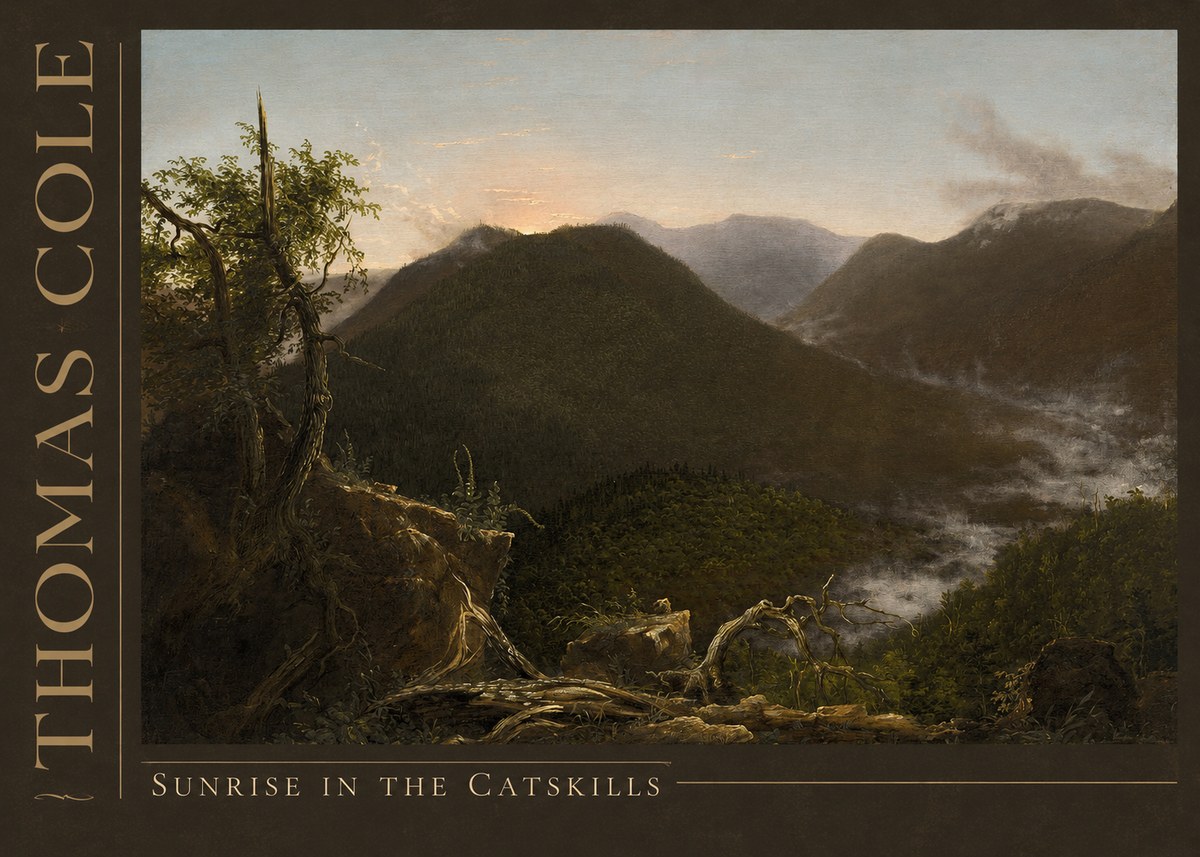 Thomas Cole Sunrise in the Catskills II No3 - Póster