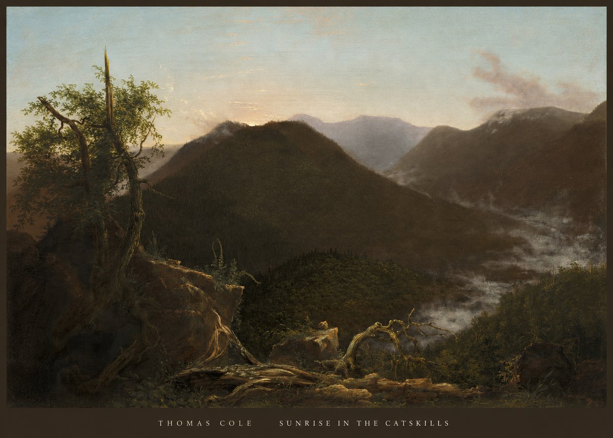 Thomas Cole Sunrise in the Catskills II No6 - Póster