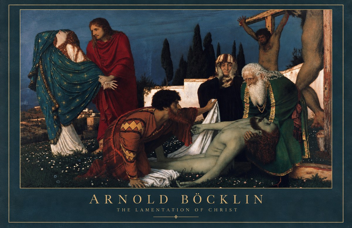 Arnold Böcklin The Lamentation of Christ No2 - Póster