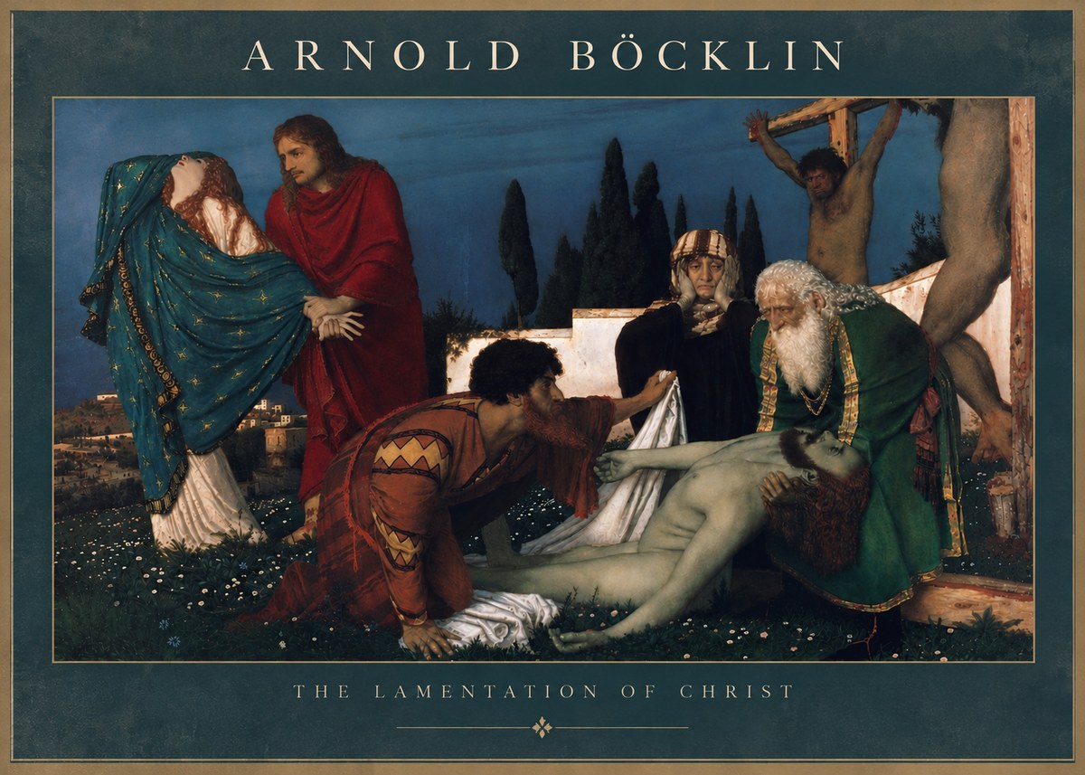 Arnold Böcklin The Lamentation of Christ No5 - Póster