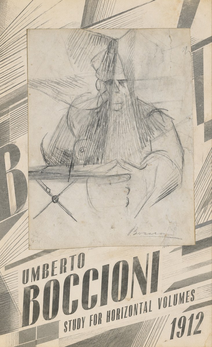 Umberto Boccioni Study for Horizontal Volumes No4 - Póster