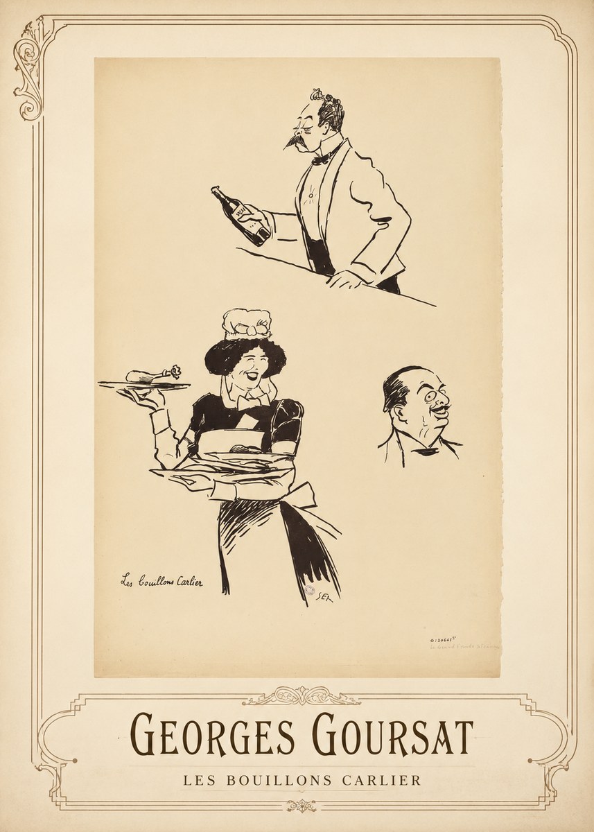 Georges Goursat Les Bouillons Carlier II No1 - Póster