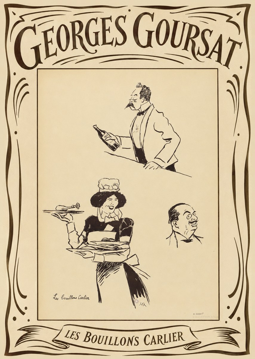 Georges Goursat Les Bouillons Carlier II No4 - Póster