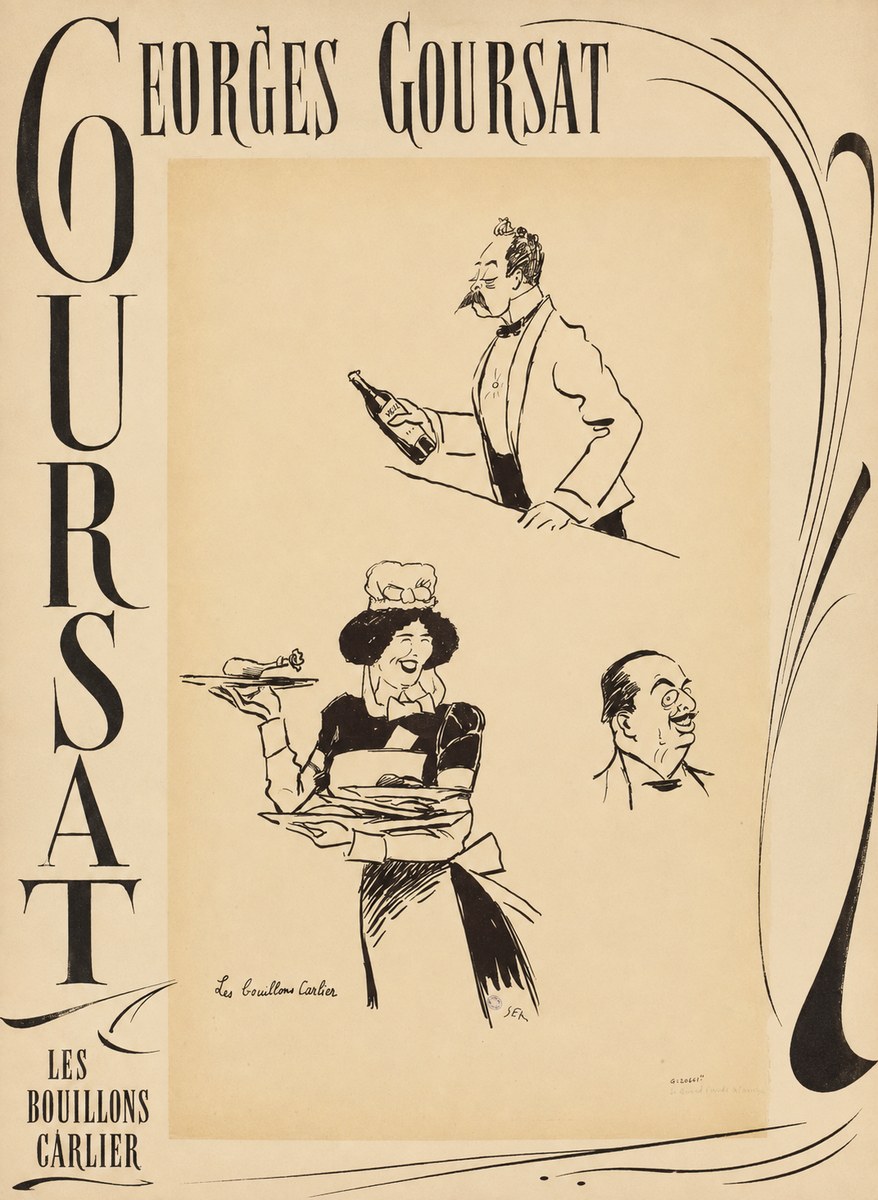 Georges Goursat Les Bouillons Carlier II No6 - Póster