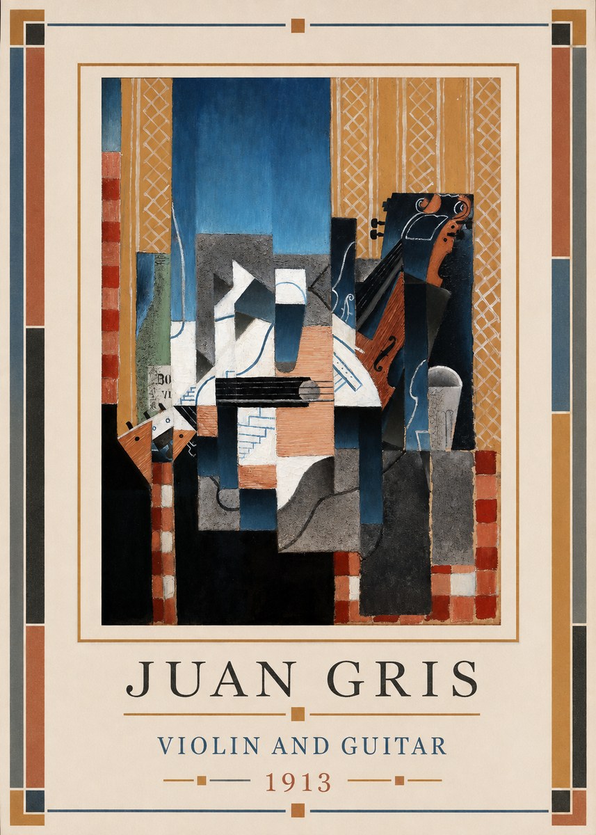 Juan Gris Violin and Guitar II No1 - Póster