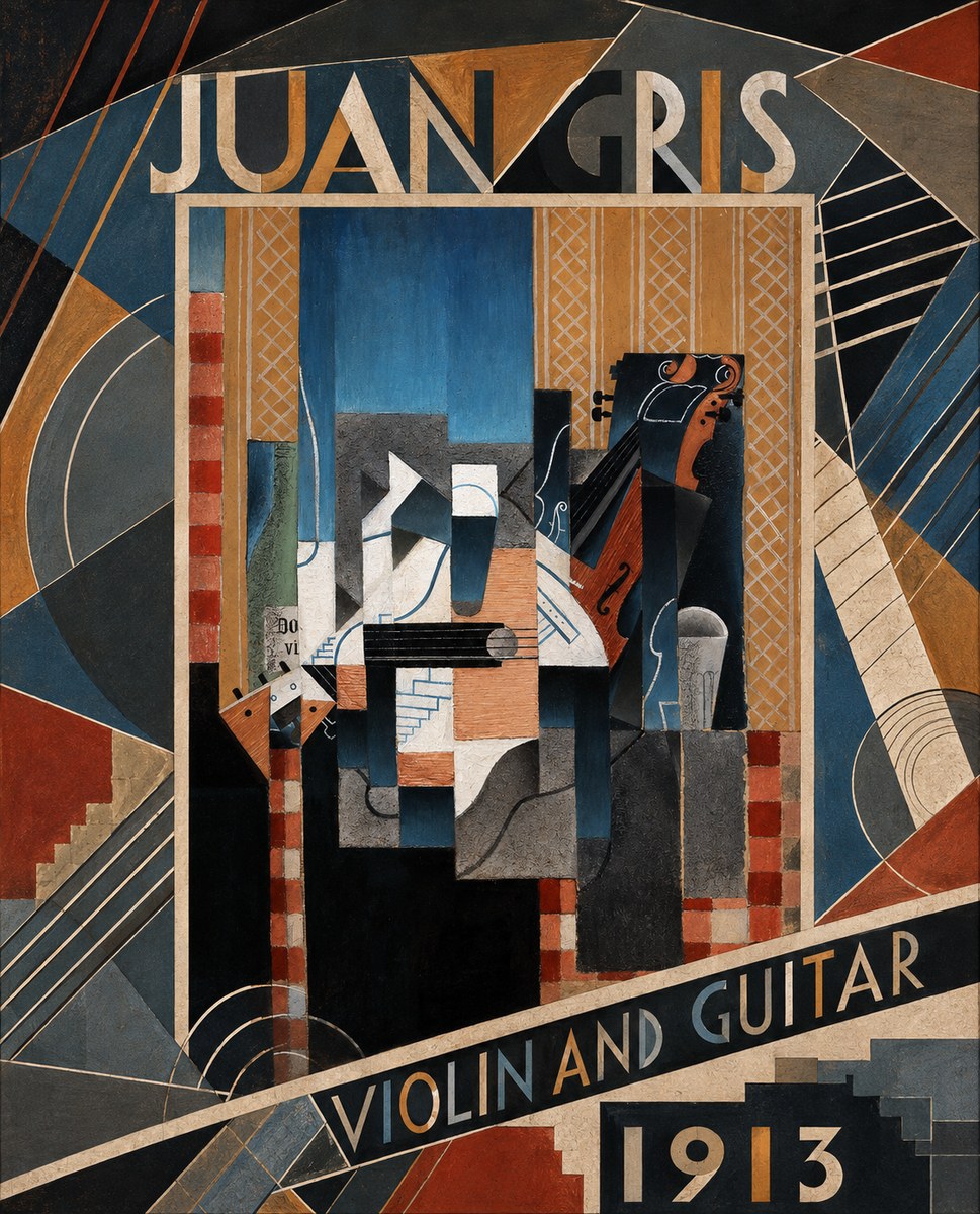Juan Gris Violin and Guitar II No3 - Póster