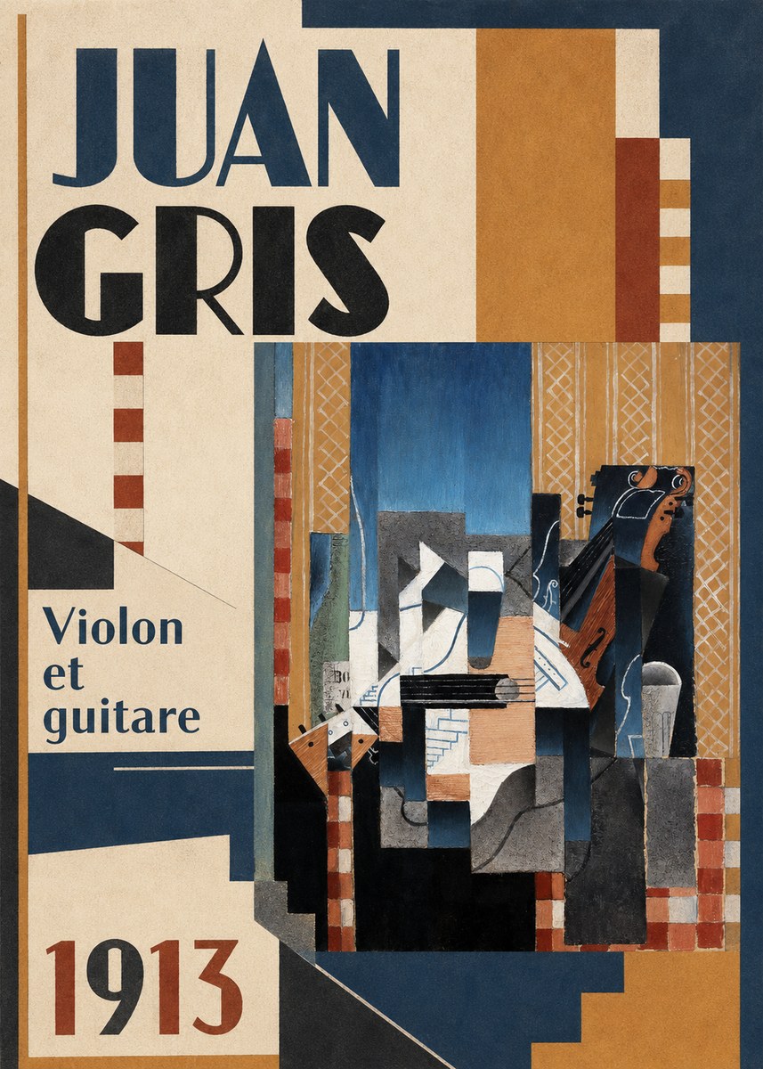 Juan Gris Violin and Guitar II No6 - Póster
