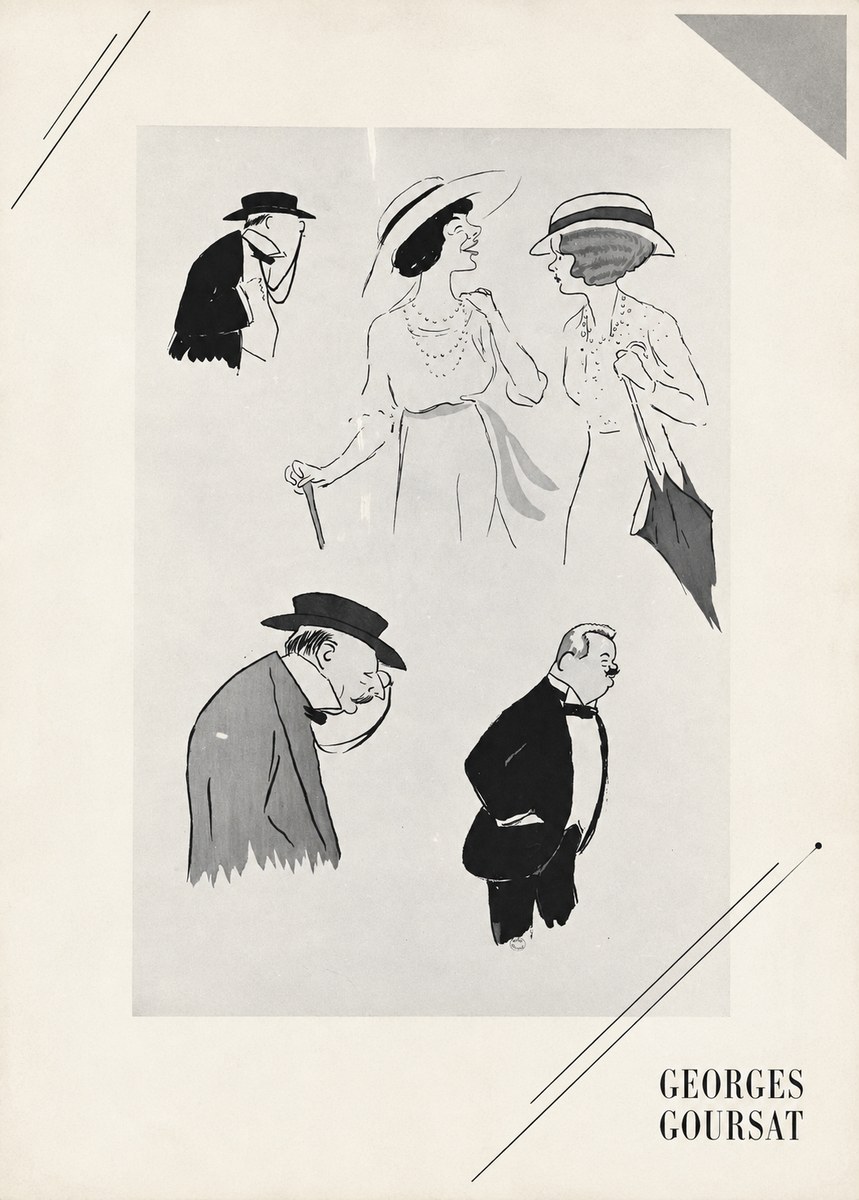Georges Goursat Character Studies No5 - Póster