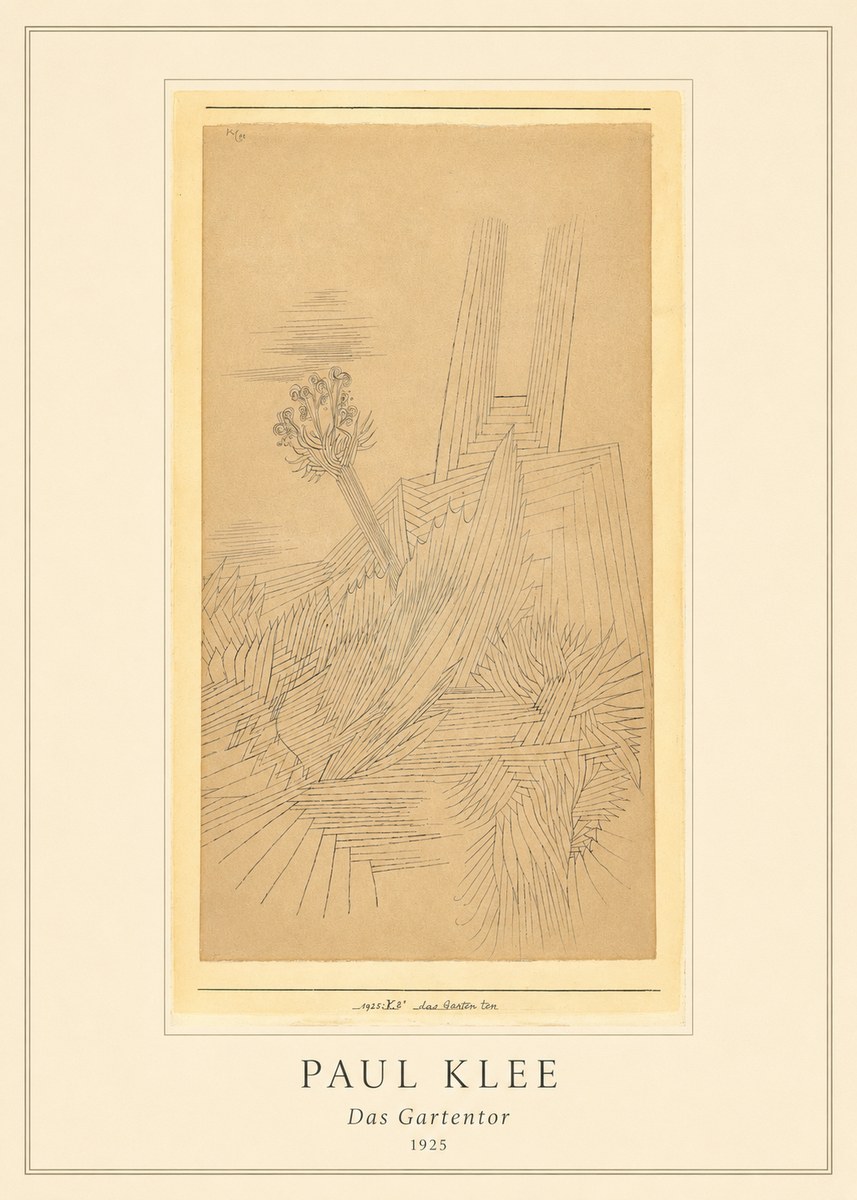 Paul Klee Das Gartentor II No5 - Póster