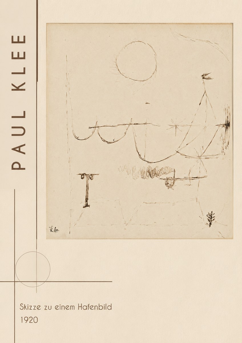 Paul Klee Skizze Zu Einem Hafenbild No2 - Póster