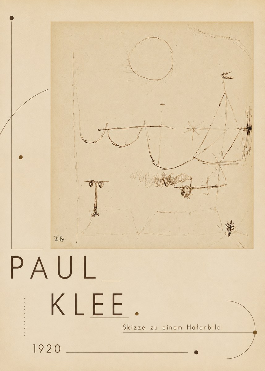 Paul Klee Skizze Zu Einem Hafenbild No3 - Póster