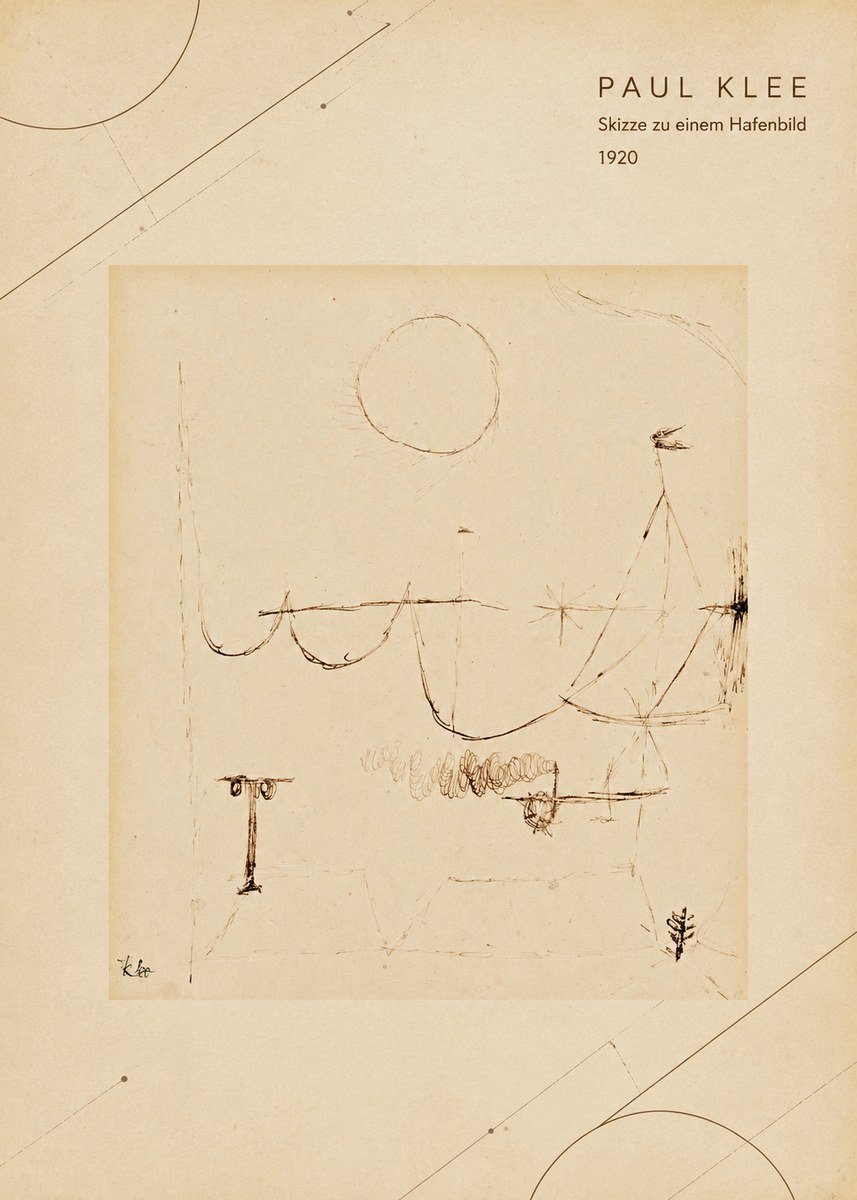 Paul Klee Skizze Zu Einem Hafenbild No4 - Póster