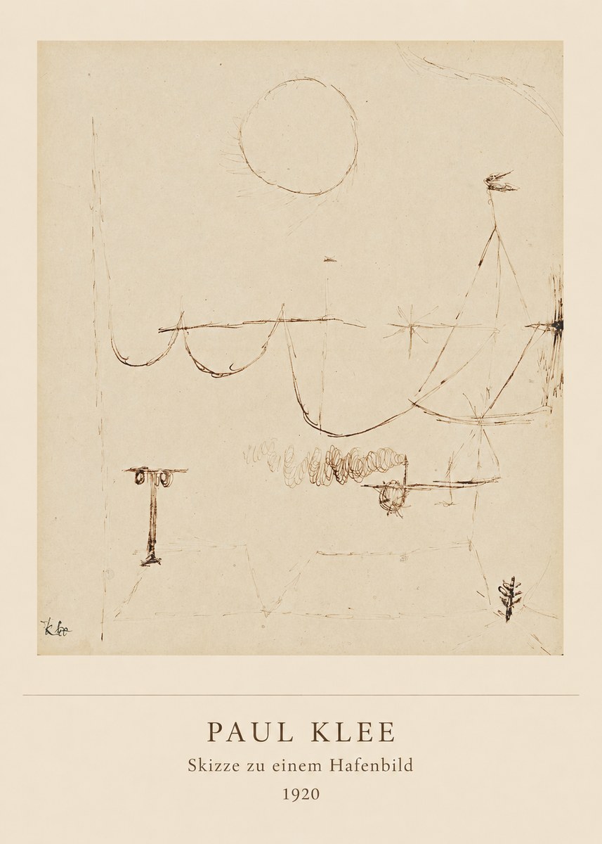 Paul Klee Skizze Zu Einem Hafenbild No5 - Póster