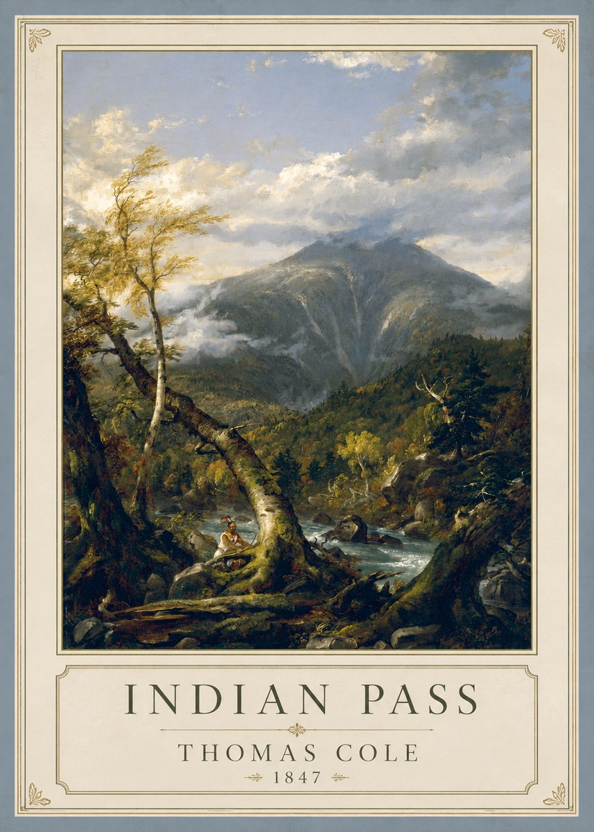 Thomas Cole Indian Pass II No1 - Póster