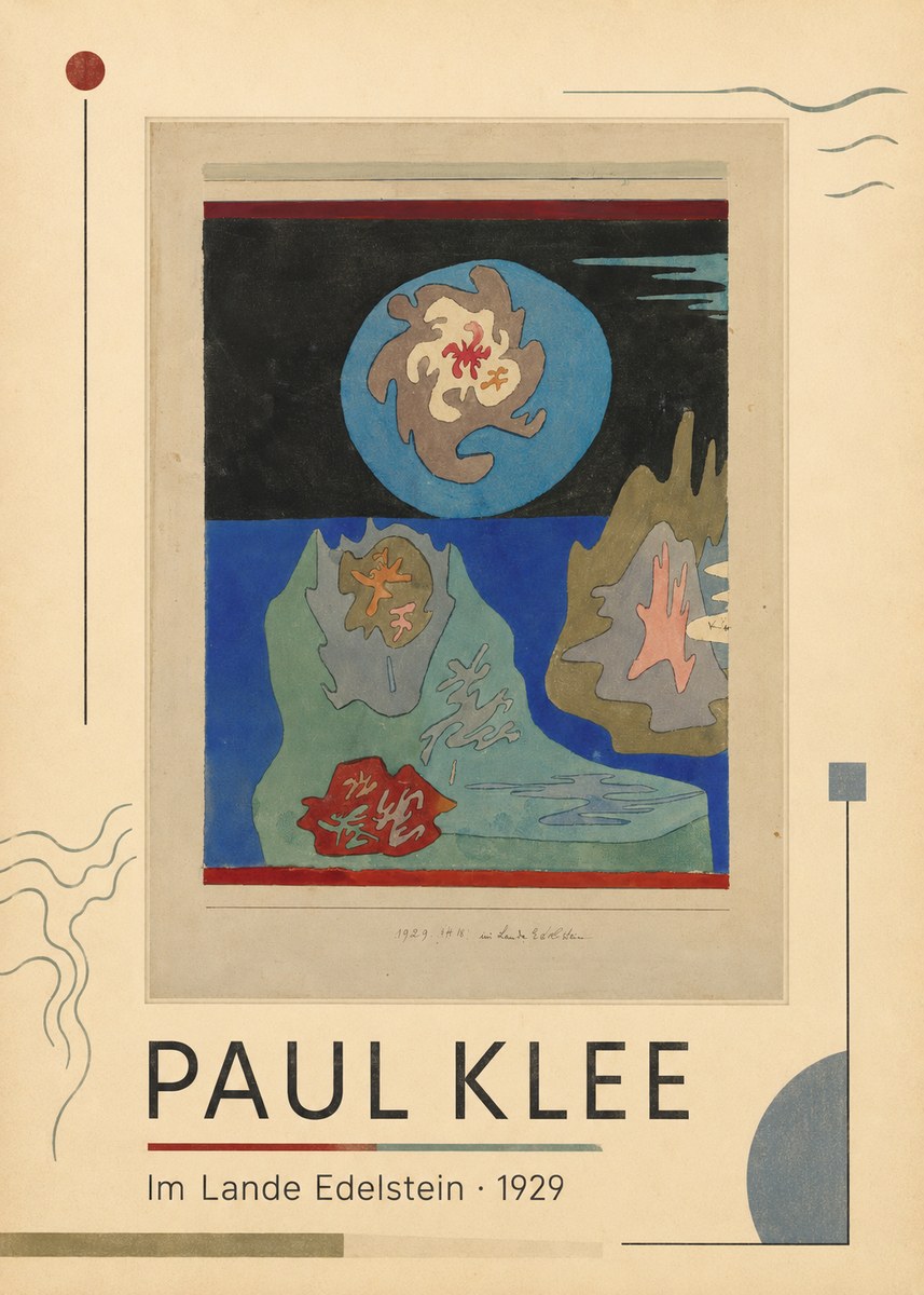 Paul Klee Im Lande Edelstein No1 - Póster