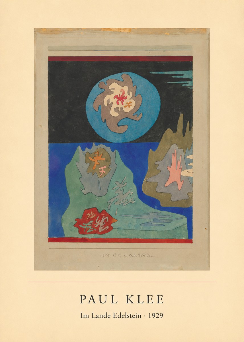 Paul Klee Im Lande Edelstein No3 - Póster