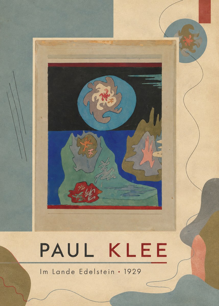 Paul Klee Im Lande Edelstein No4 - Póster