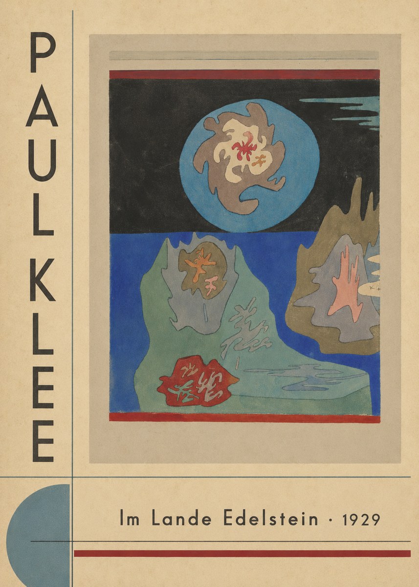 Paul Klee Im Lande Edelstein No5 - Póster