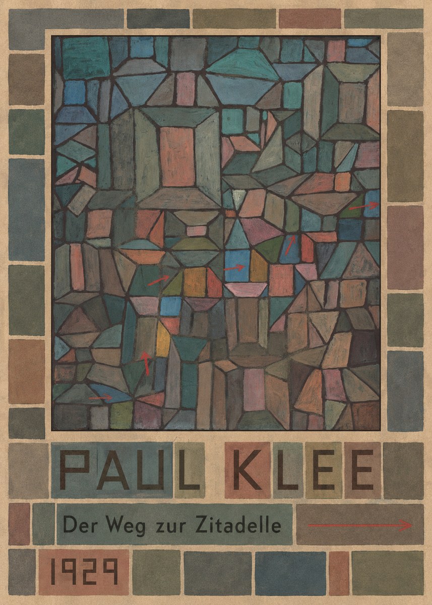Paul Klee Der Weg Zur Zitadelle No5 - Póster