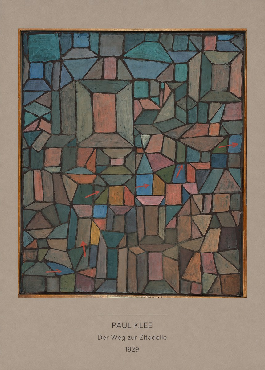 Paul Klee Der Weg Zur Zitadelle No6 - Póster