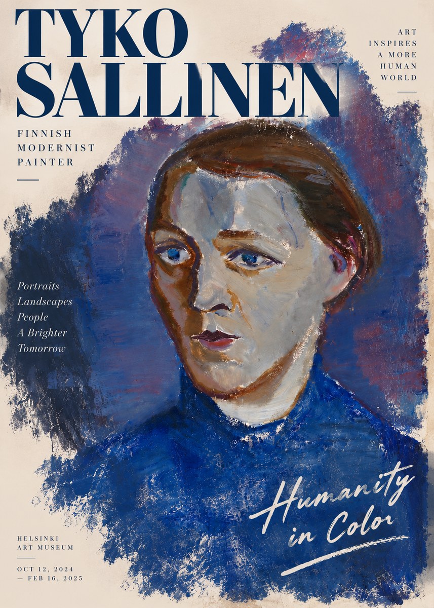 Tyko Sallinen Portrait II No3 - Póster