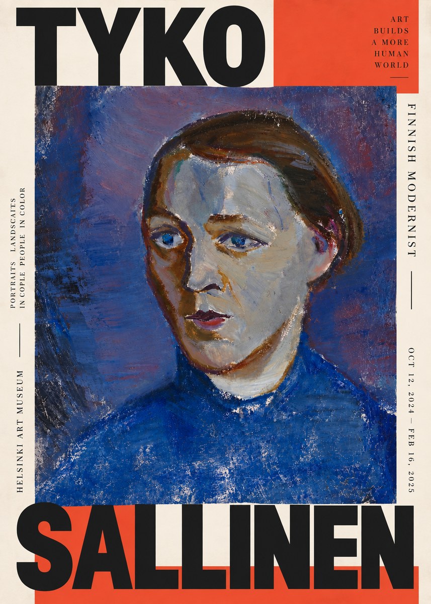 Tyko Sallinen Portrait II No4 - Póster