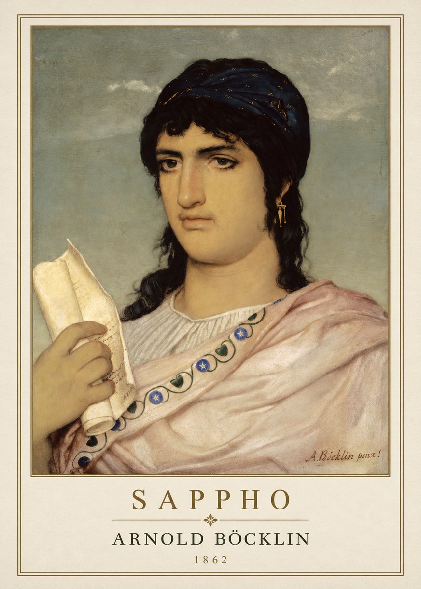 Arnold Böcklin Sappho No1 - Póster