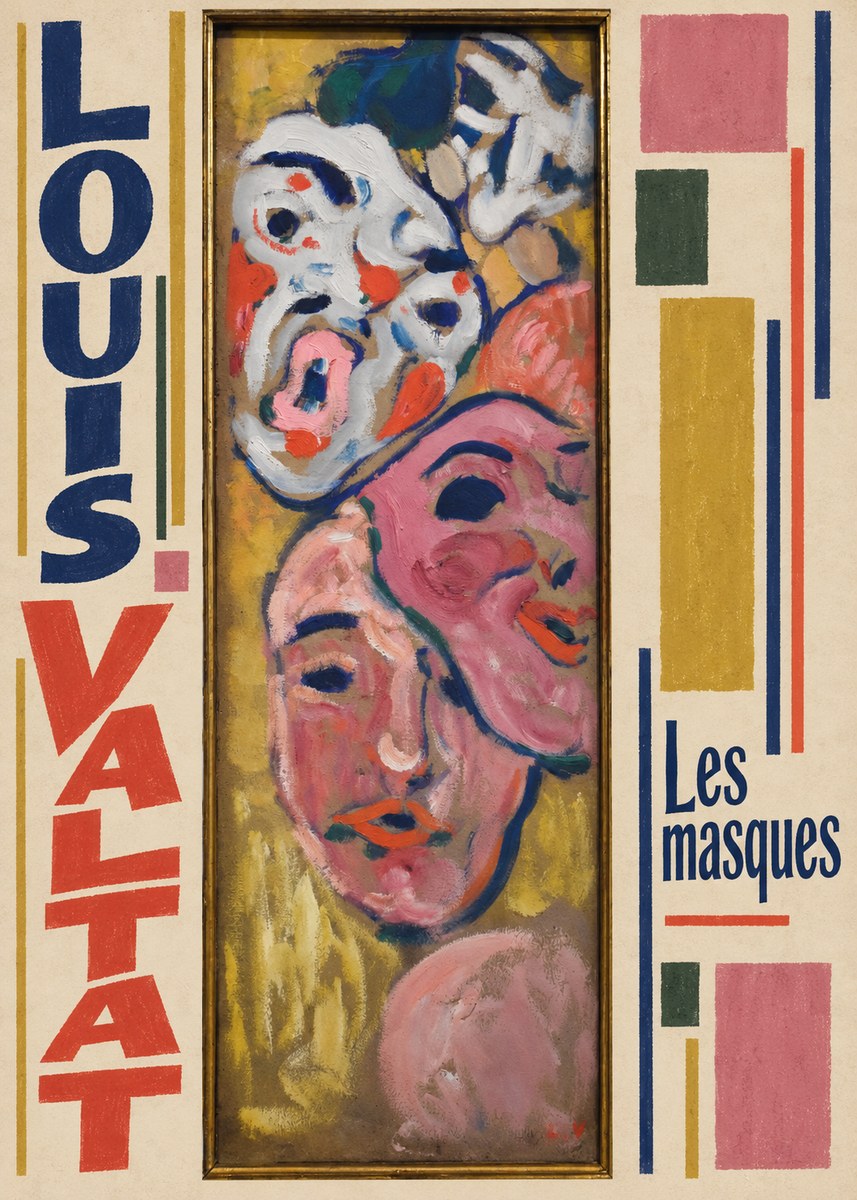 Louis Valtat Les Masques No3 - Póster