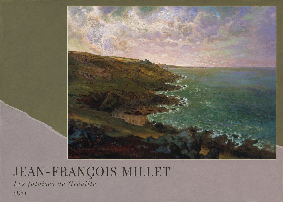Jean-François Millet Les Falaises De Gréville No2 - Póster