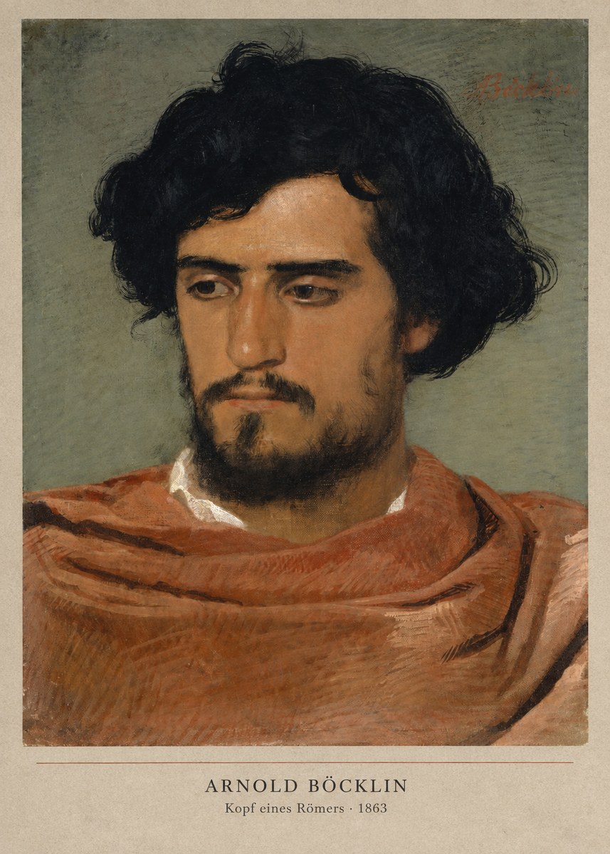 Arnold Böcklin Kopf Eines Römers No2 - Póster