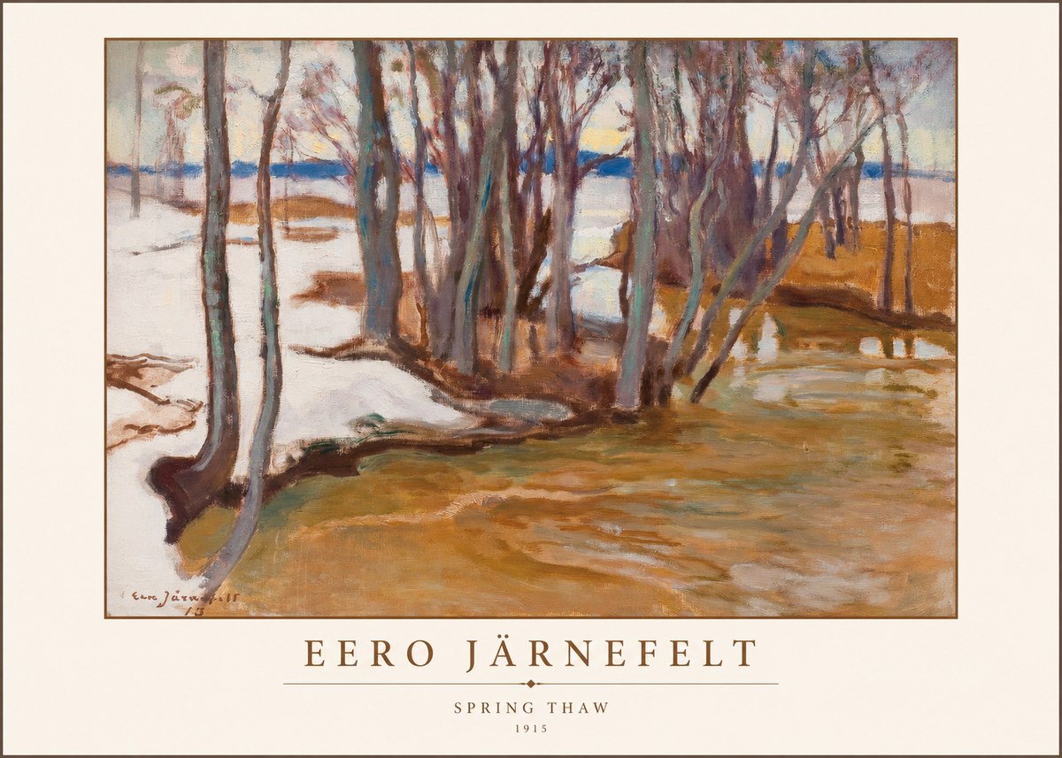 Eero Järnefelt Spring Thaw No1 - Póster