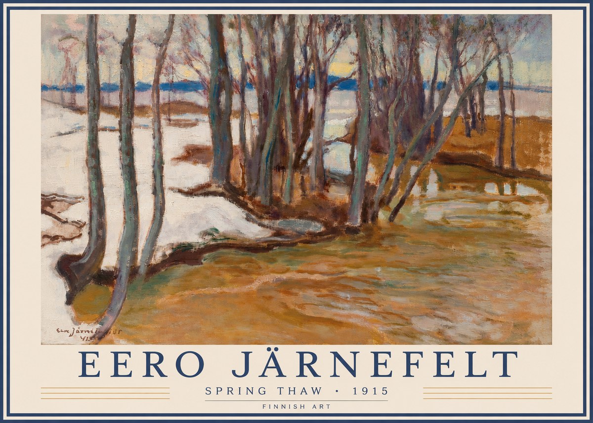 Eero Järnefelt Spring Thaw No3 - Póster