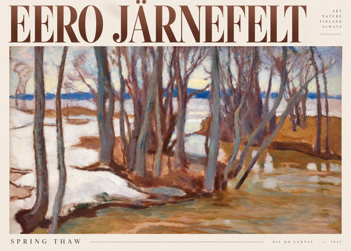 Eero Järnefelt Spring Thaw No5 - Póster