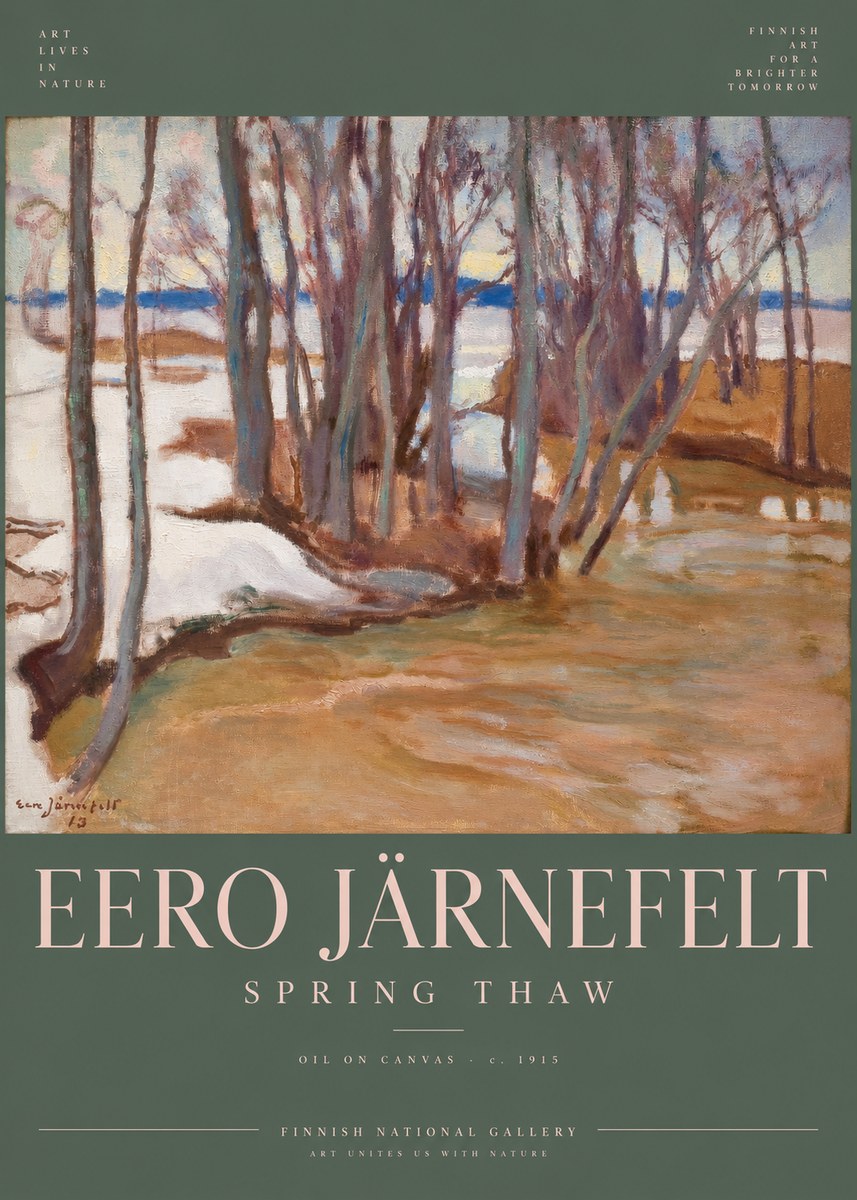 Eero Järnefelt Spring Thaw No6 - Póster