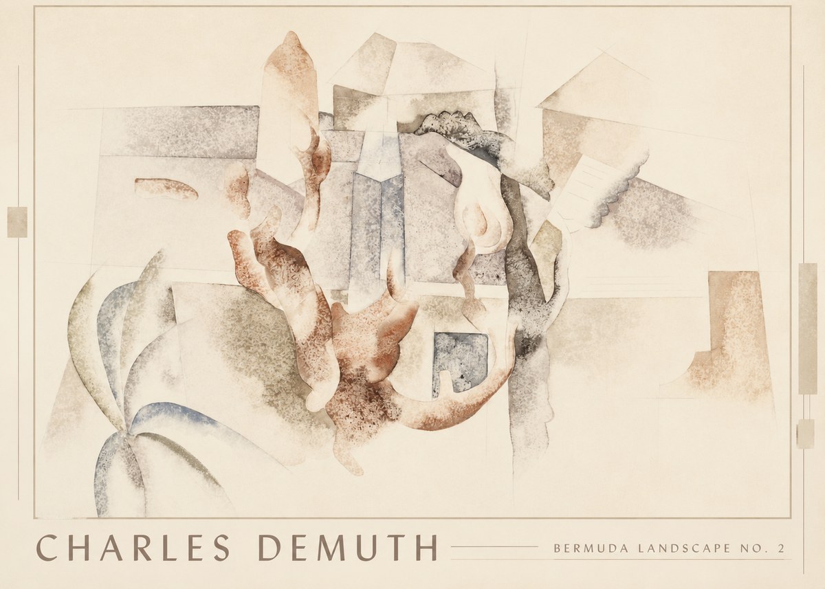 Charles Demuth Bermuda Landscape No. 2 No1 - Póster