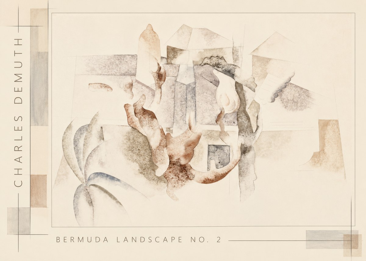 Charles Demuth Bermuda Landscape No. 2 No2 - Póster