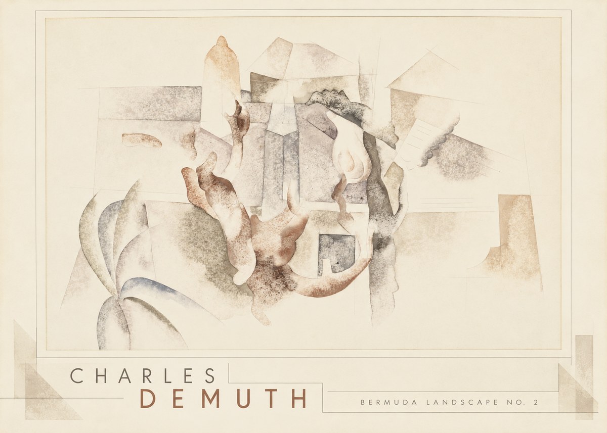 Charles Demuth Bermuda Landscape No. 2 No3 - Póster