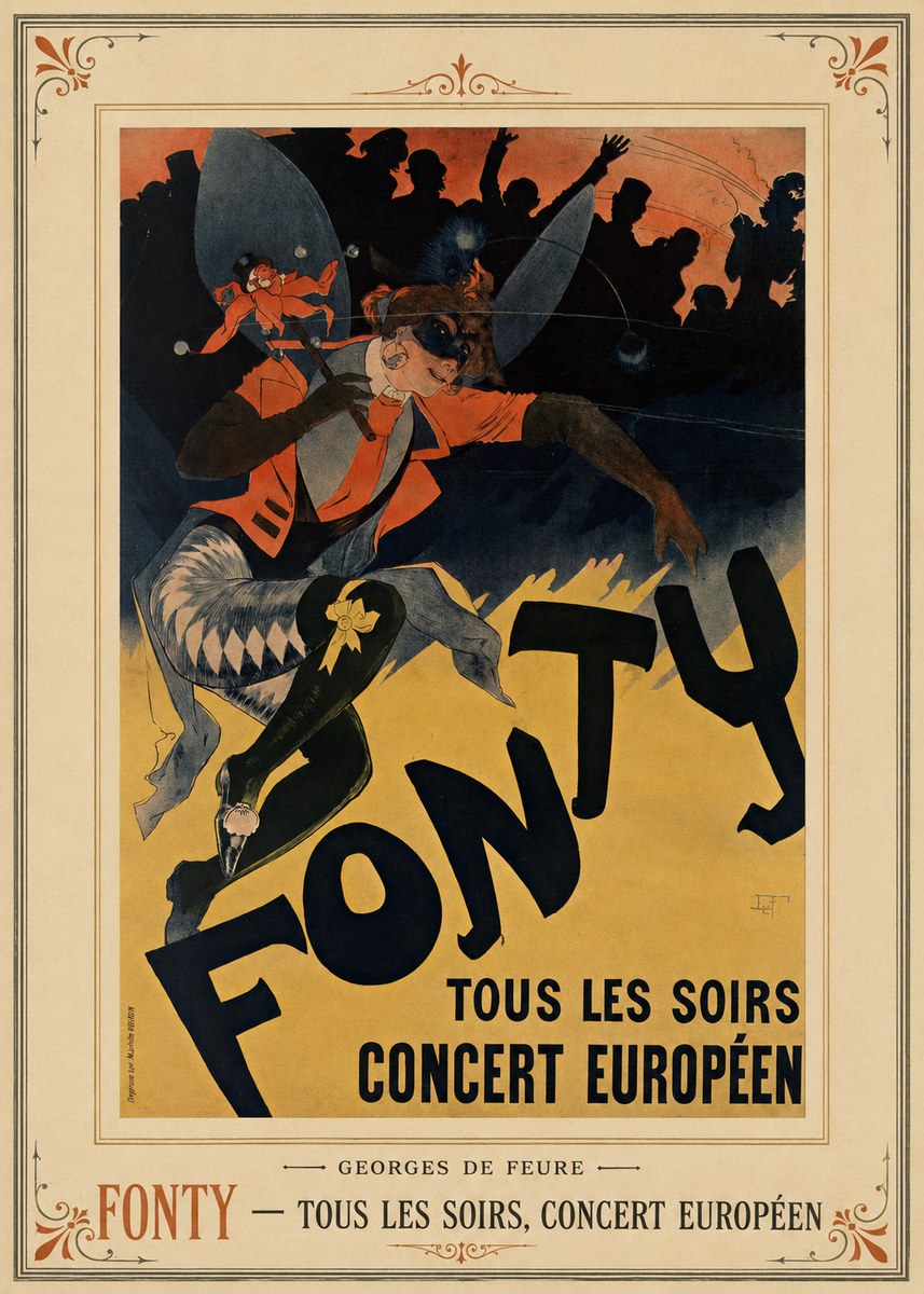 Georges de Feure Fonty III No4 - Póster