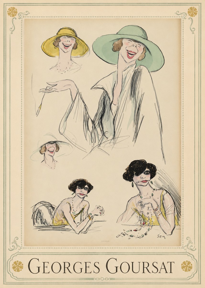Georges Goursat Elegant Parisian Caricatures No1 - Póster