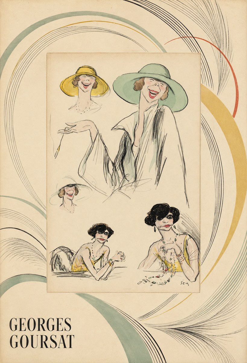 Georges Goursat Elegant Parisian Caricatures No4 - Póster