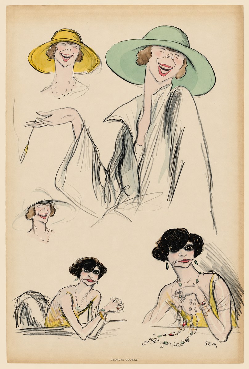 Georges Goursat Elegant Parisian Caricatures No5 - Póster