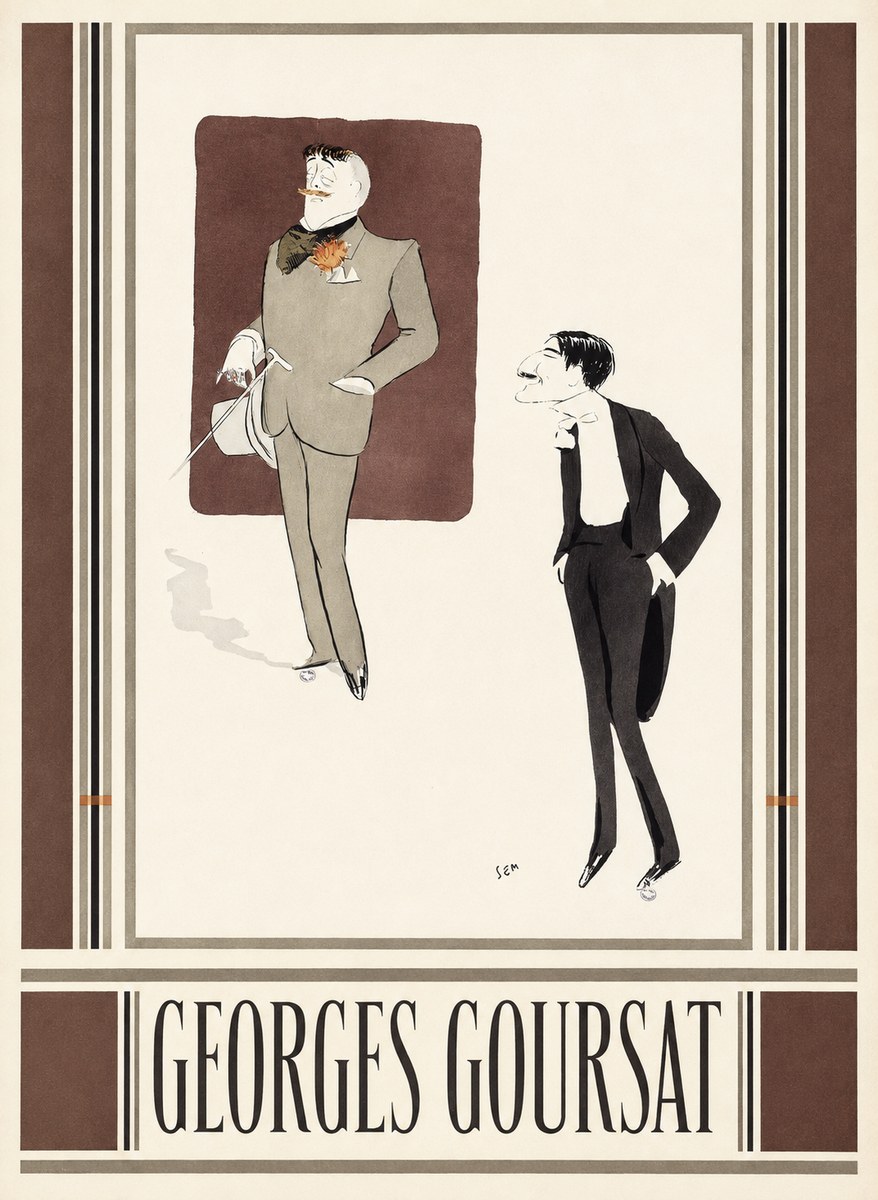 Georges Goursat High Society Caricature No3 - Póster