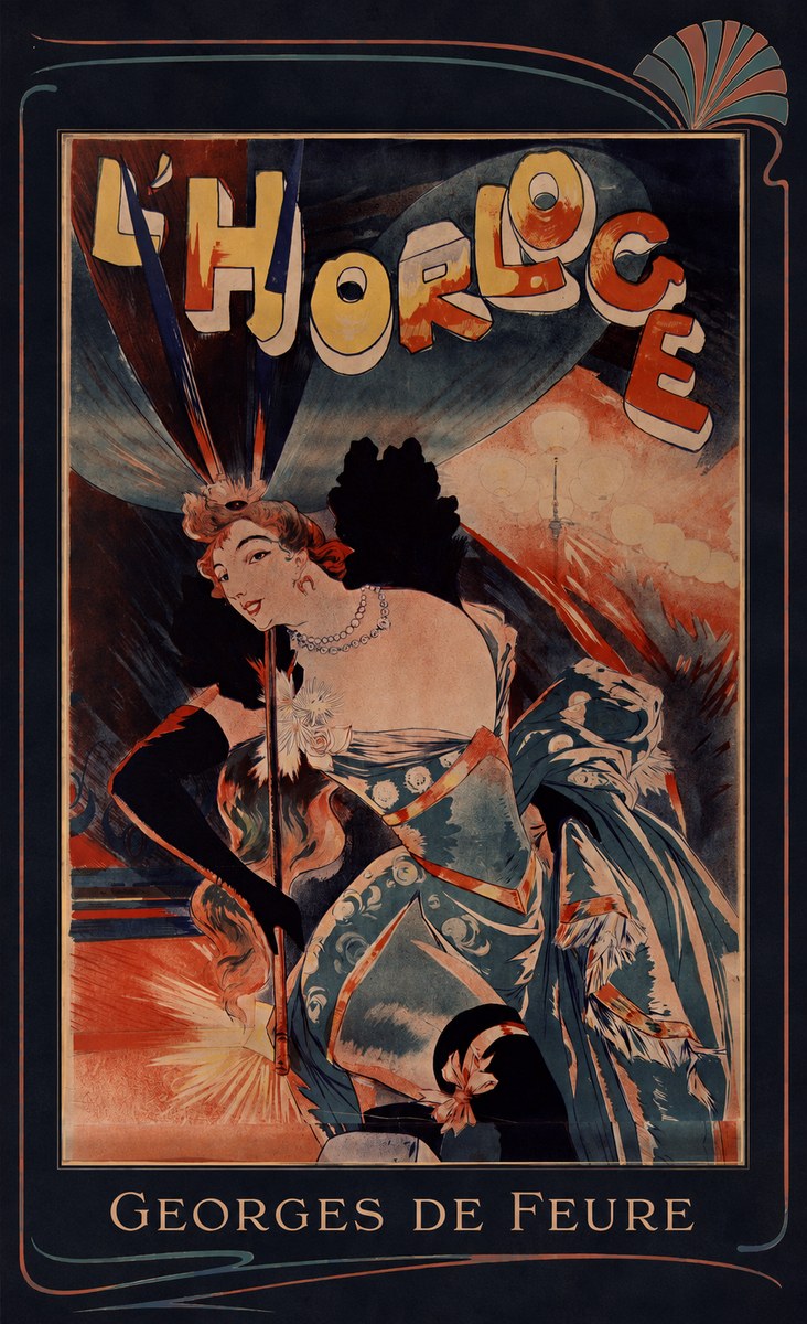 Georges de Feure L'horloge III No6 - Póster