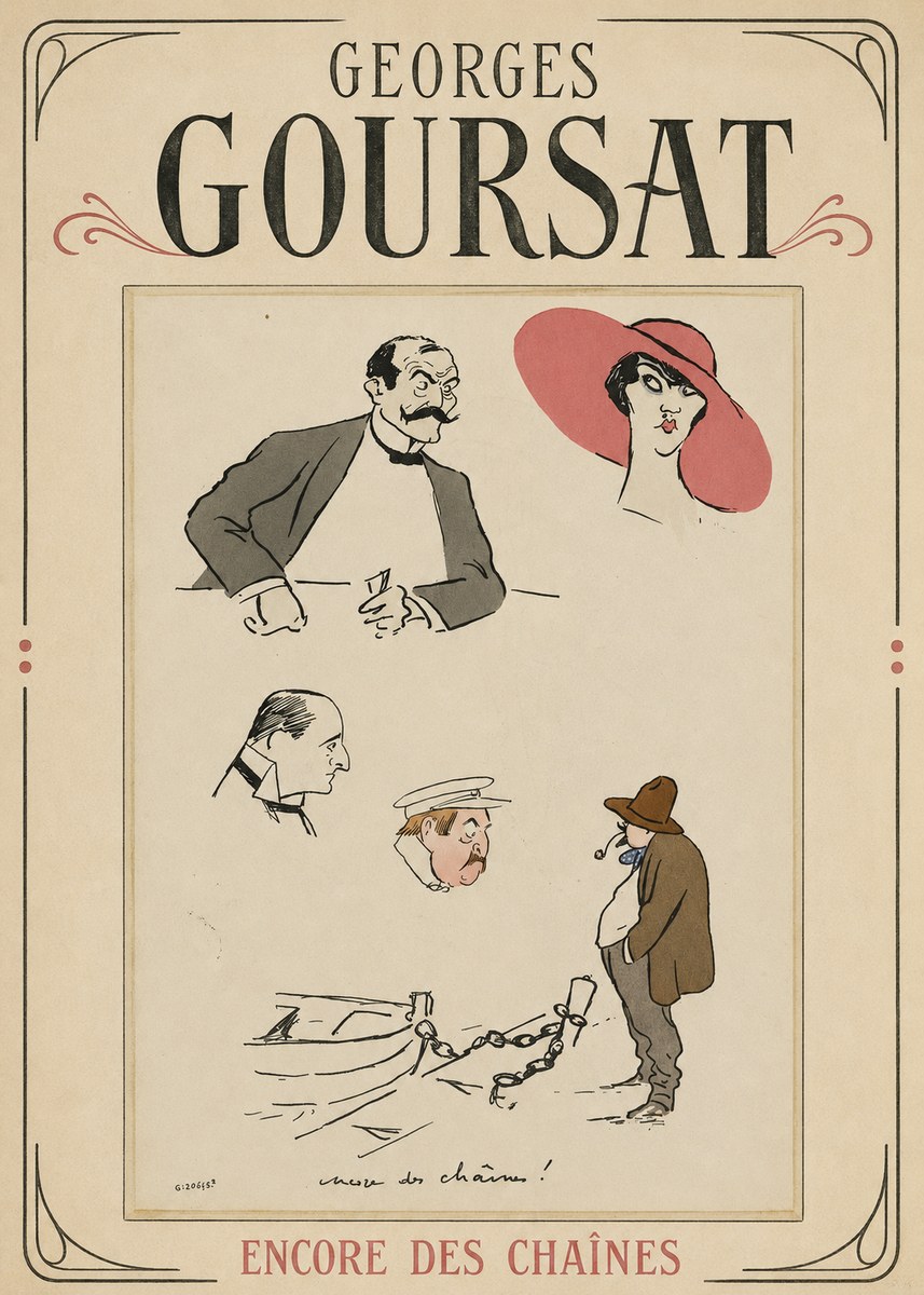 Georges Goursat Encore Des Chaînes! No1 - Póster
