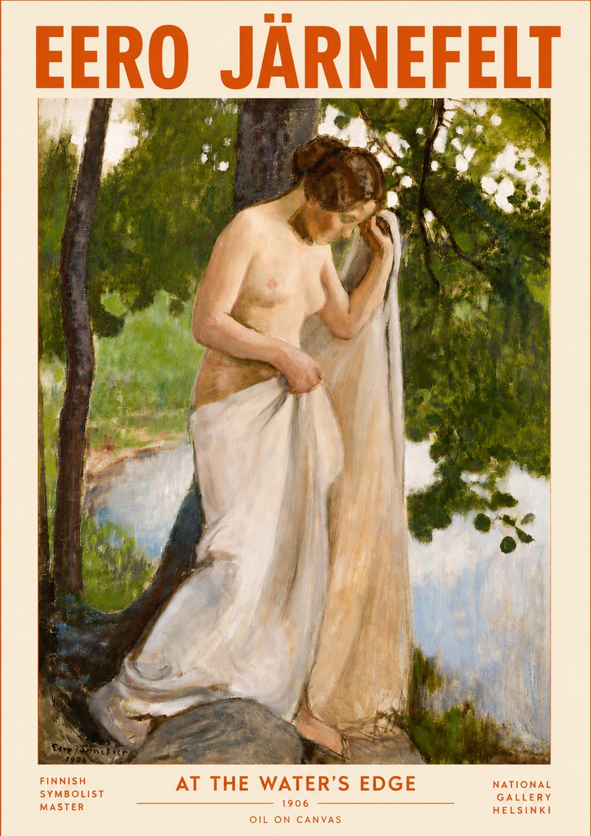 Eero Järnefelt At the Water's Edge No4 - Póster