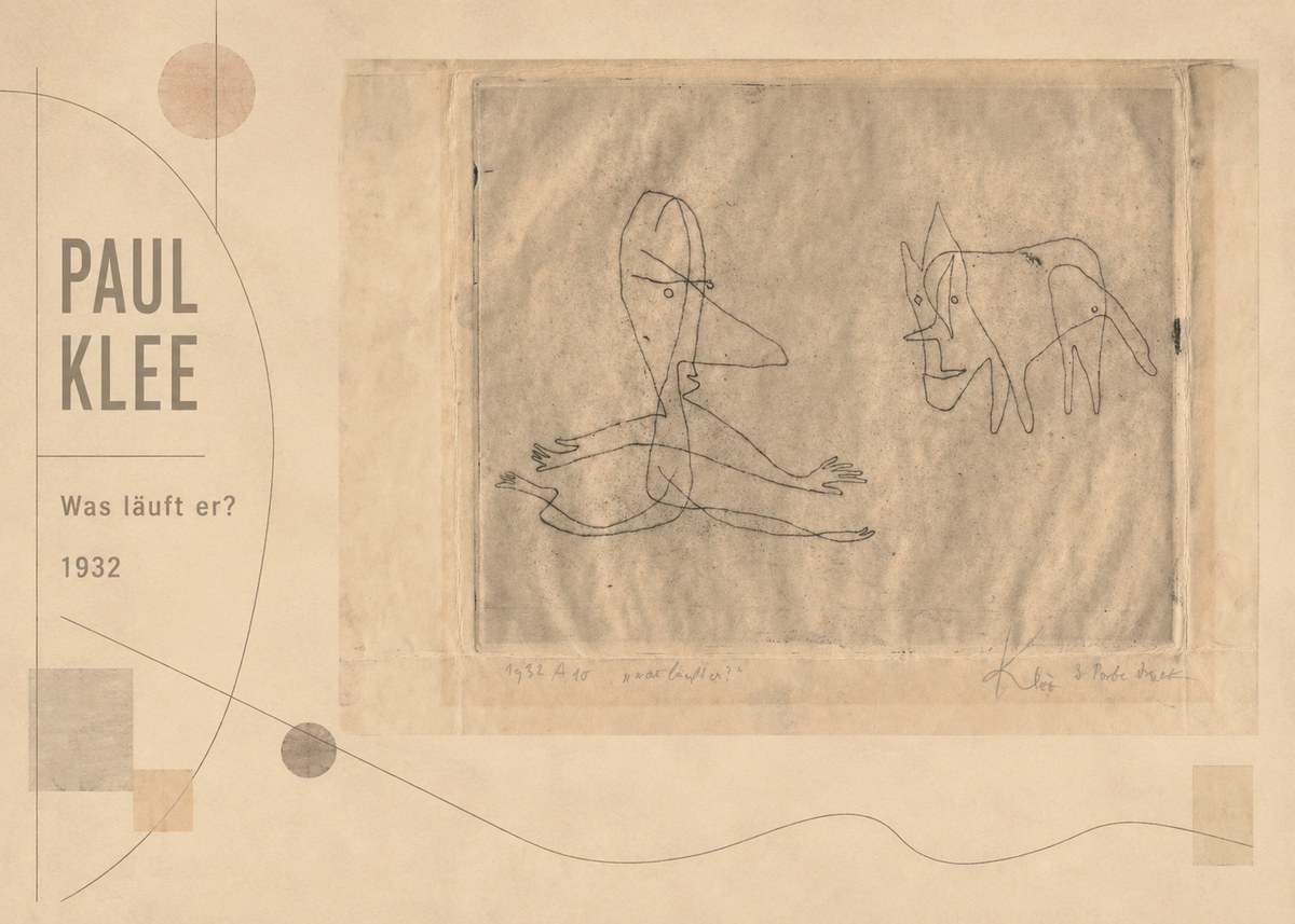 Paul Klee Was Läuft Er? No2 - Póster