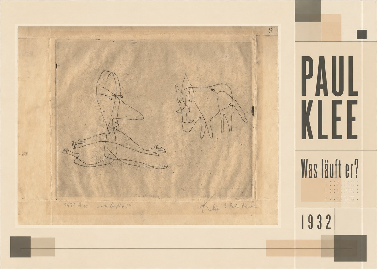 Paul Klee Was Läuft Er? No3 - Póster