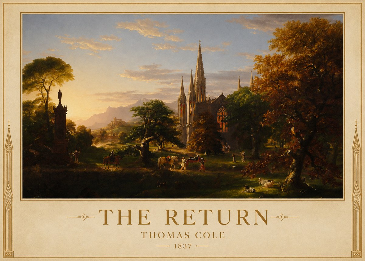 Thomas Cole The Return III No1 - Póster