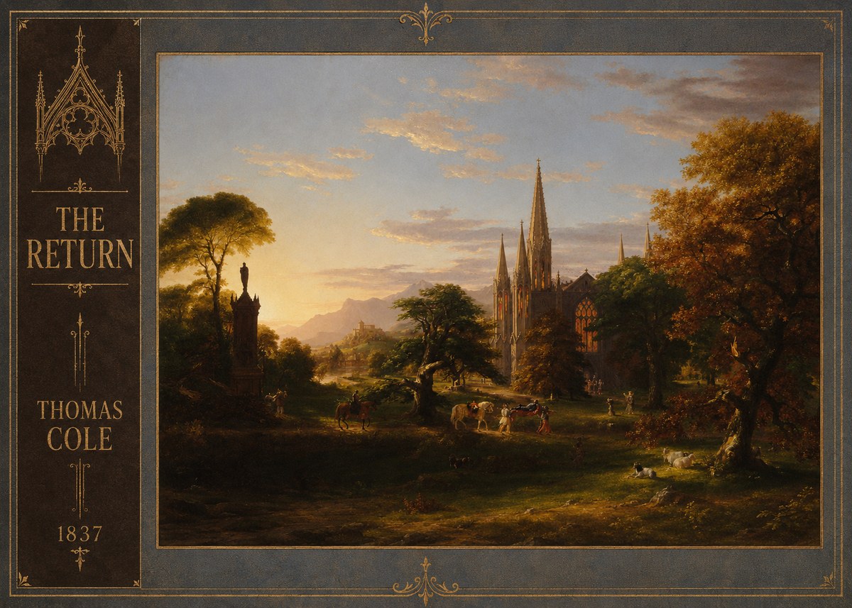 Thomas Cole The Return III No2 - Póster
