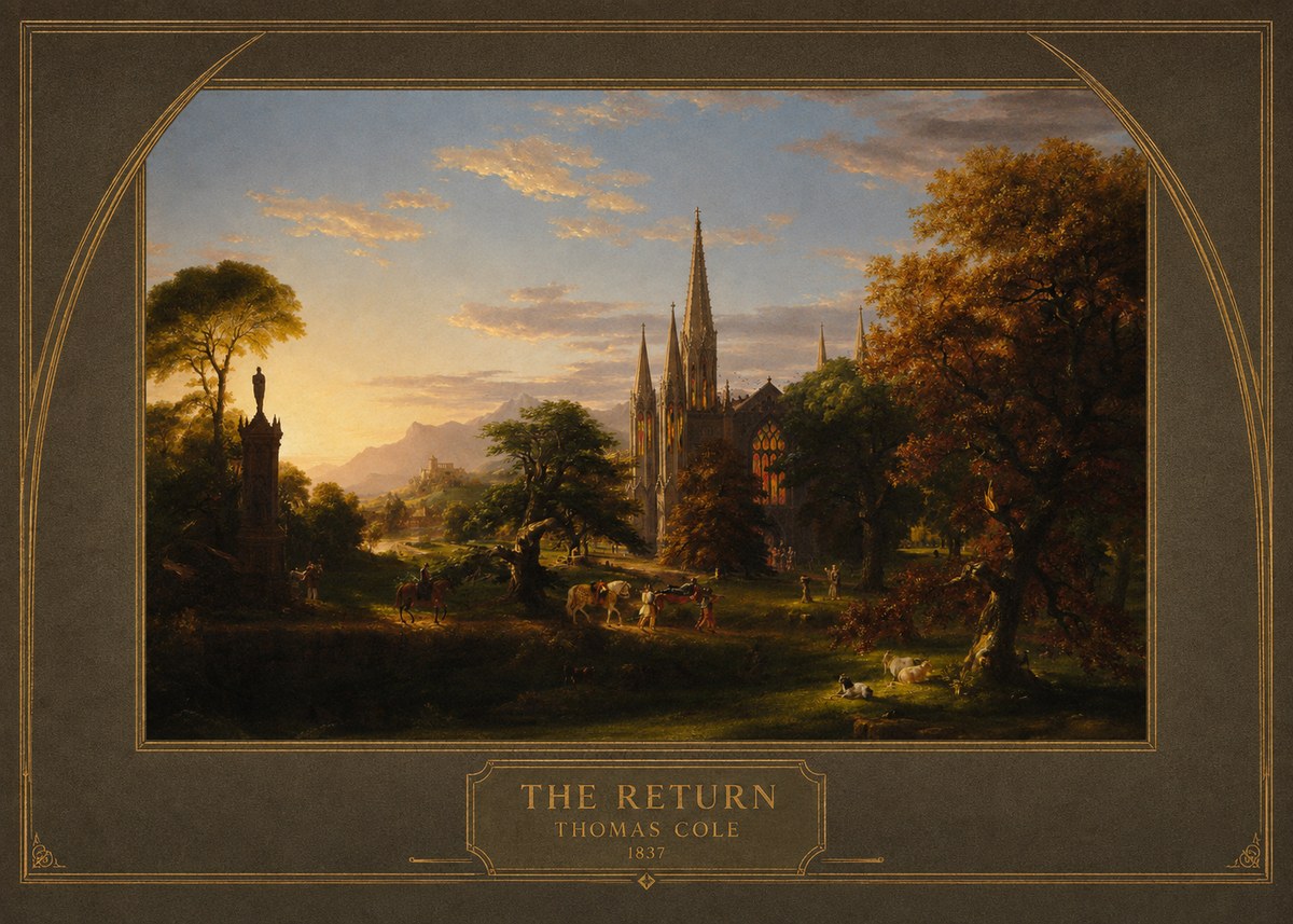 Thomas Cole The Return III No4 - Póster